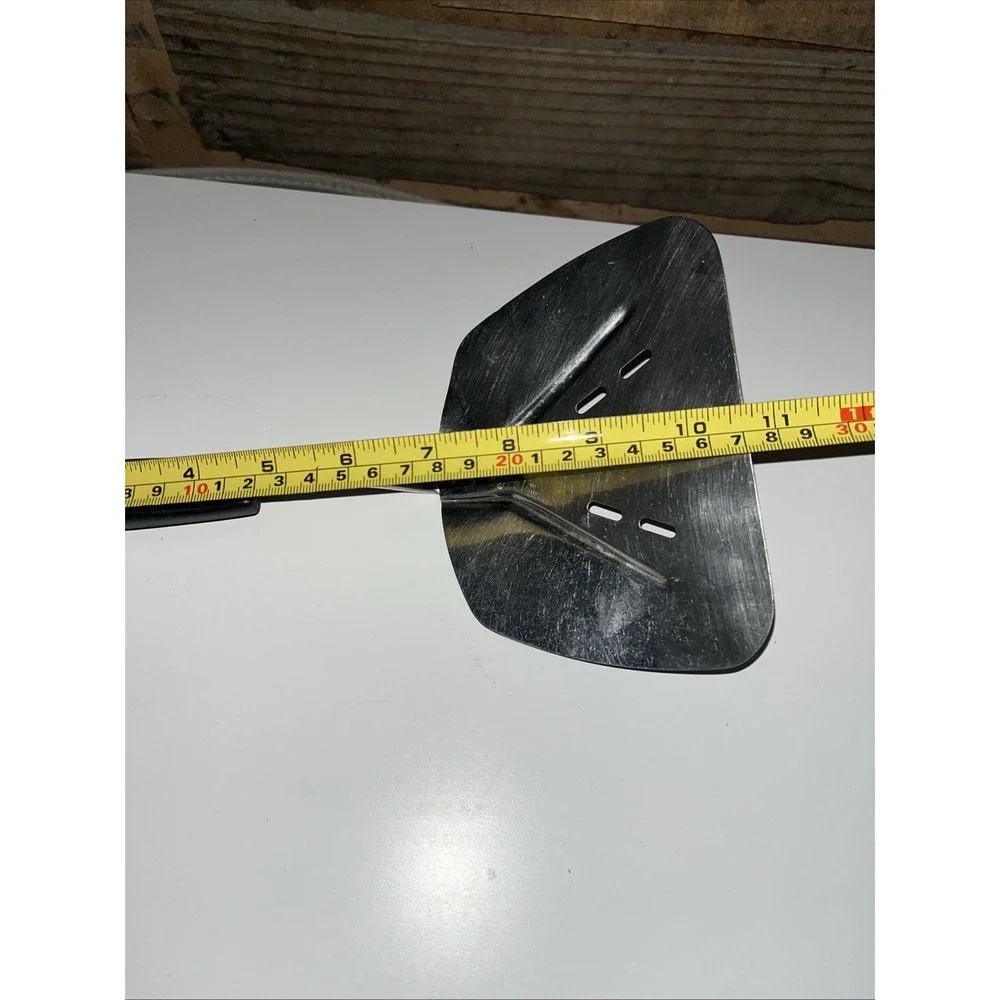 Foley Vintage Stainless Steel Spatula Lifter Curved Slotted Flipper 